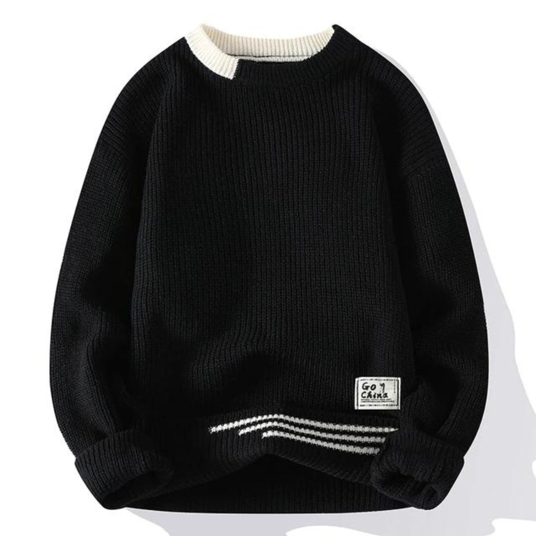 Soft knitted jumper for men