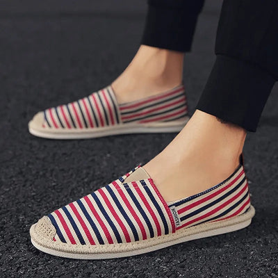 Men's casual style breathable linen loafers - Damien