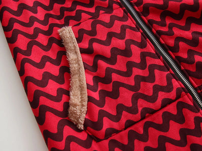 Clarisse - Wide-cut, lined fleece coat with hood