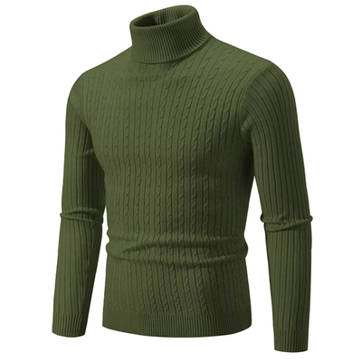 Asael - Warm knitted jumper with turtleneck