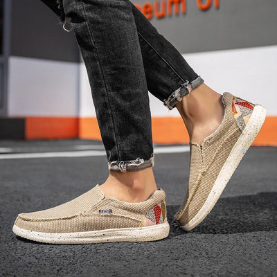 Men's casual breathable canvas trainers - Arven