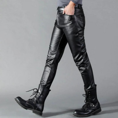 Carl - High-quality stretch leather trousers