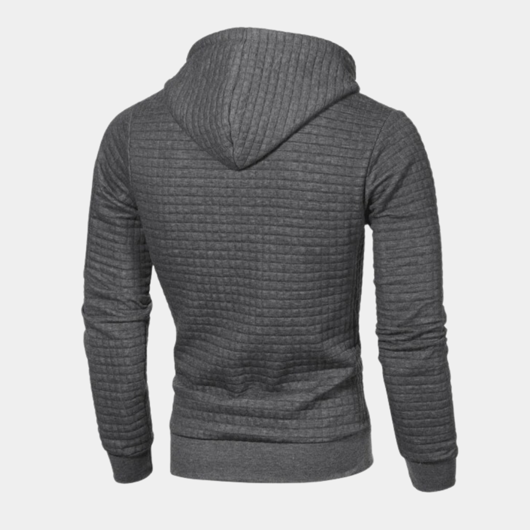 Zack - Trendy soft men's hooded jumper