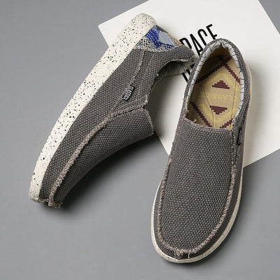 Men's casual breathable canvas trainers - Arven