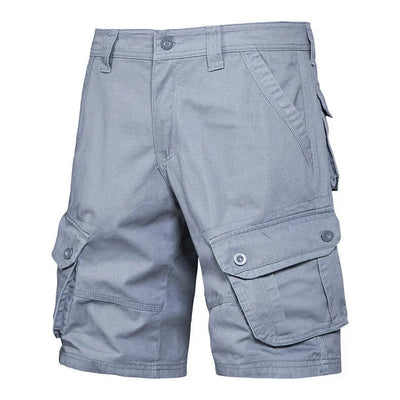 Men's casual cotton cargo pockets shorts - Jason