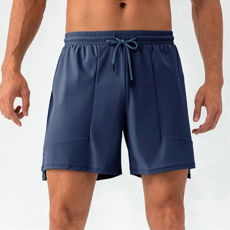 Modern men's nylon shorts in various colours