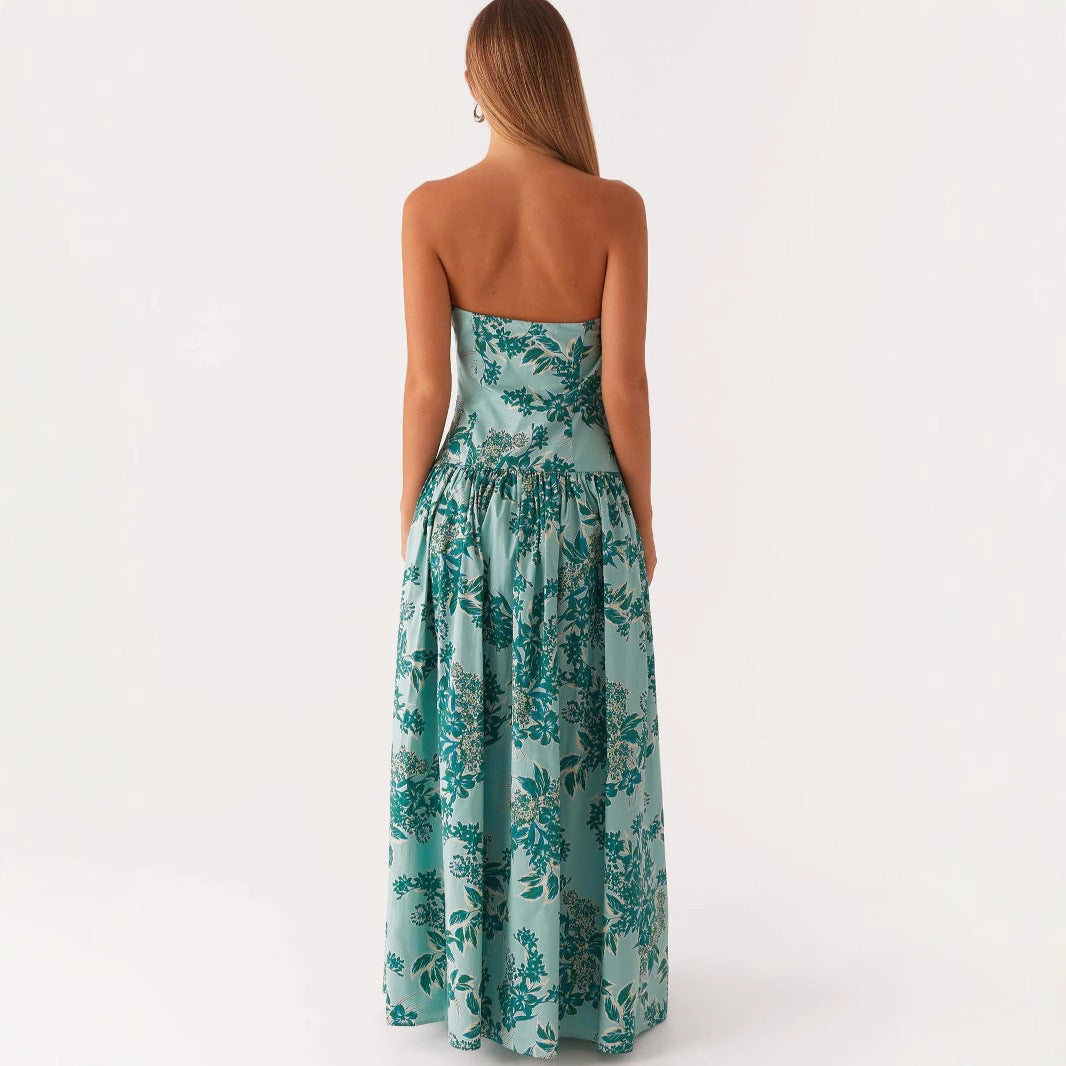 Printed Long Dress Woman - Selene