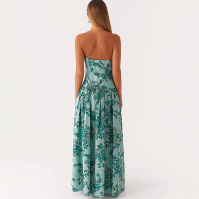 Printed Long Dress Woman - Selene