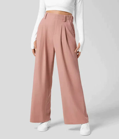 Women's Wide-Leg Tailored Trousers - High Waist - Lorene