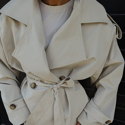 Women's Short Trench Coat - Alina