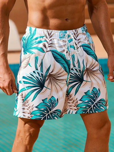 Noah - Tropical swim shorts with pockets