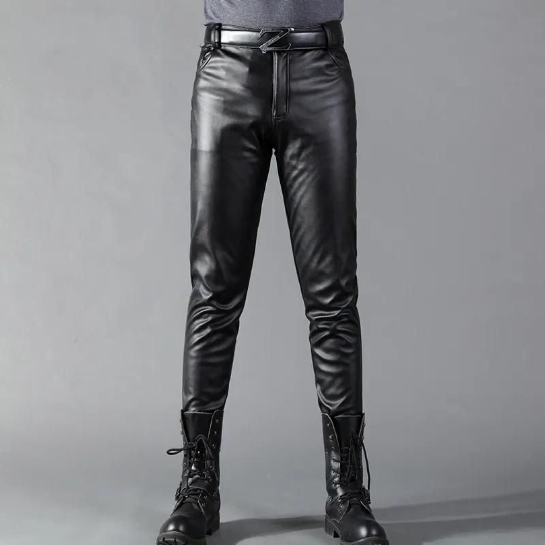 Carl - High-quality stretch leather trousers
