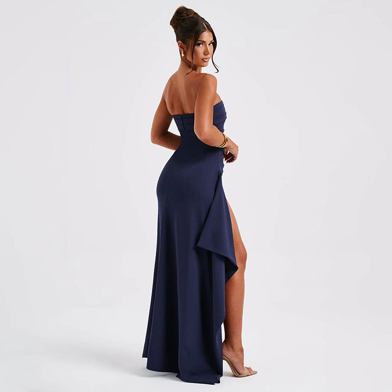 Isabella - Strapless dress with slits