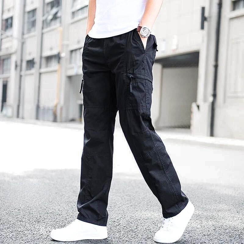 Men's cotton cargo trousers