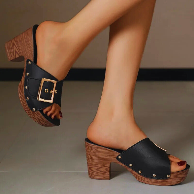 Platform Heeled Sandal - Orfa