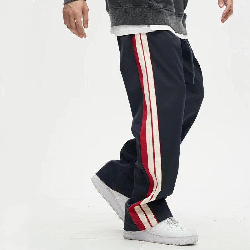 George - Draping Wide Leg Straight Pants Men