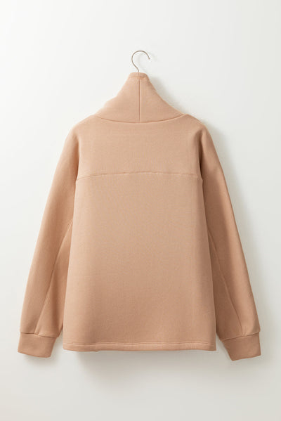 Aubrey - Turtleneck sweatshirt with drawstring and sleeves
