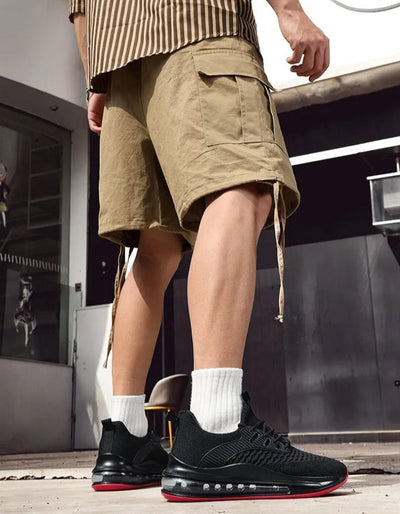 Men's sports shoes in breathable fabric with air chamber sole - Elías