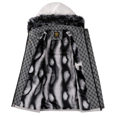 Winter Jacket - Men - Faux Fur Hood - Multi-Pocket Parka - Leonis