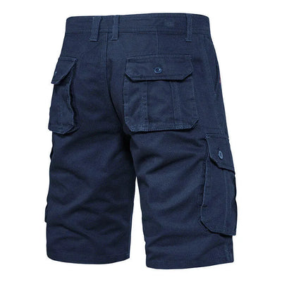 Men's casual cotton cargo pockets shorts - Jason