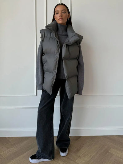 Henna - Vest for women neutral colours