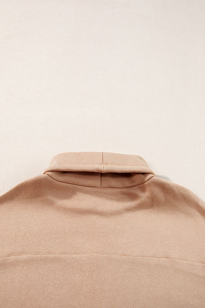 Aubrey - Turtleneck sweatshirt with drawstring and sleeves