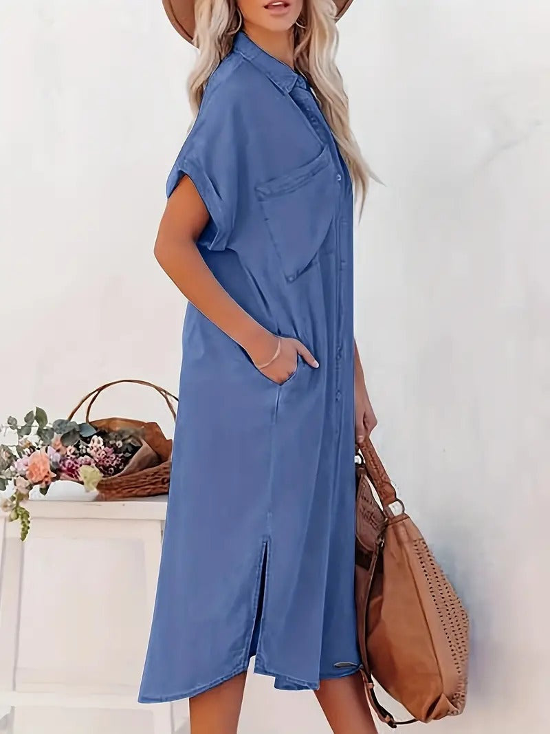 Leonie - Shirt dress with fixed pockets