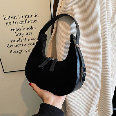French style matte shoulder bag - Solenne