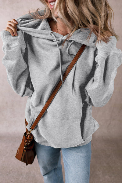 Nyna - Thick hoodie with kangaroo pocket and fleece lining