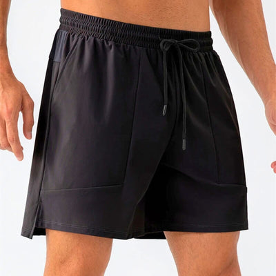 Modern men's nylon shorts in various colours