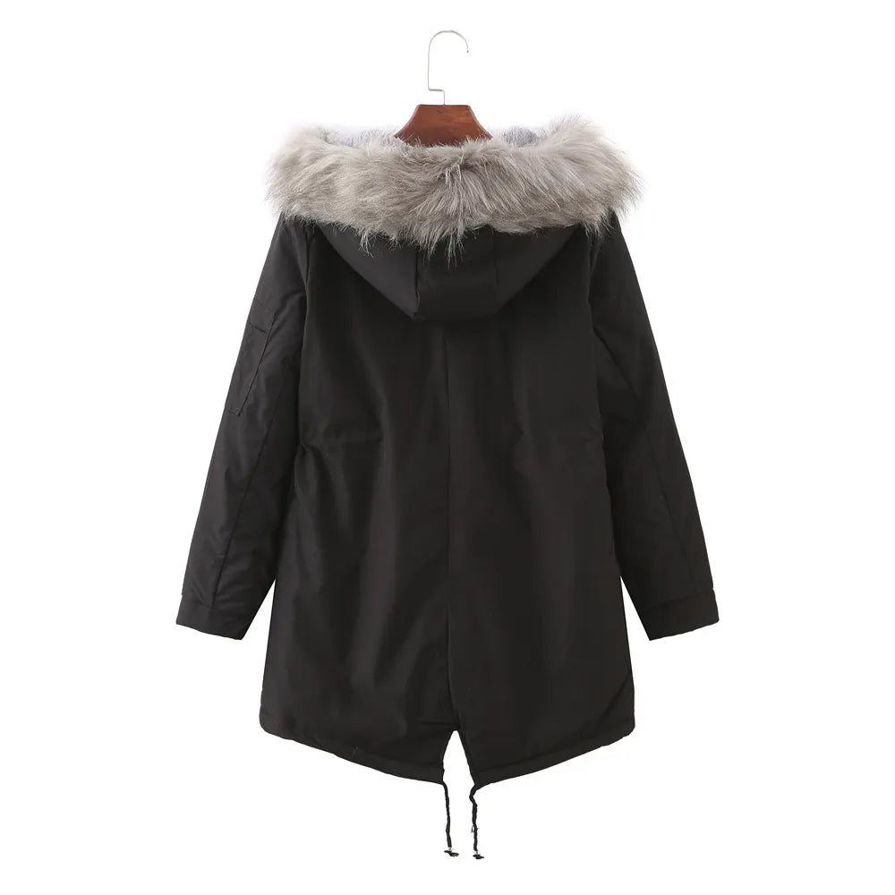 Caly - Thick, lined winter coat made of fleece