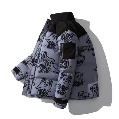 Printed quilted jacket - Mauro