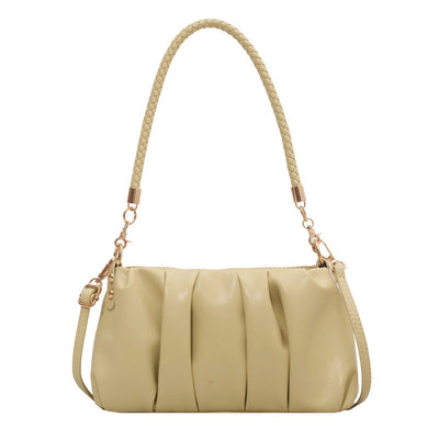 Soft shoulder bag with pleats - Evelina