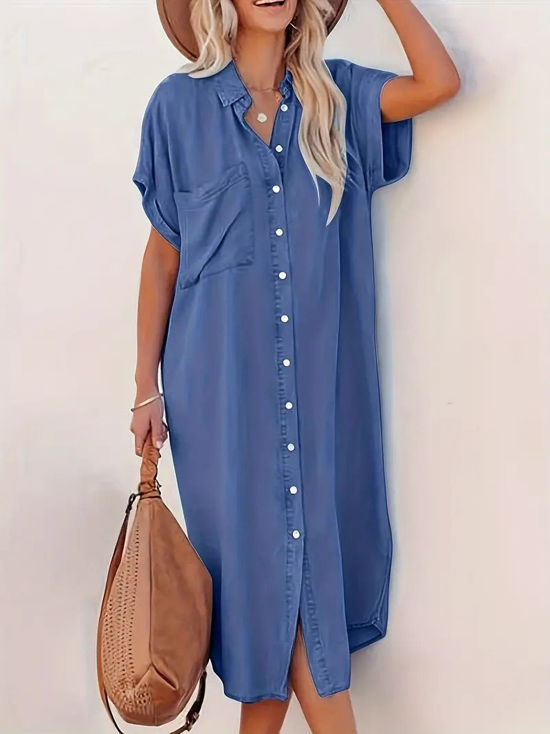 Leonie - Shirt dress with fixed pockets