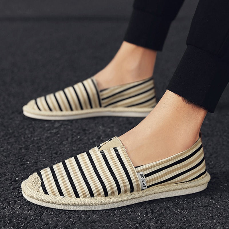 Men's casual style breathable linen loafers - Damien