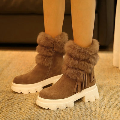 Alada - Thick winter boots with half calf
