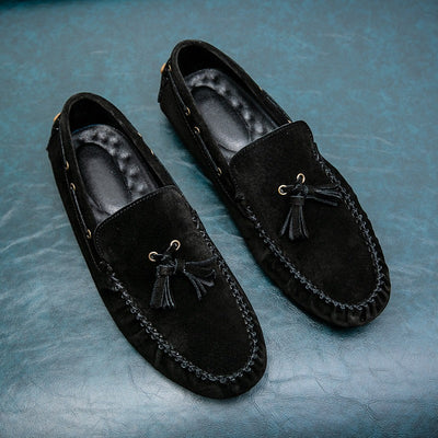 Men's soft sole loafers with tassels - Alessio