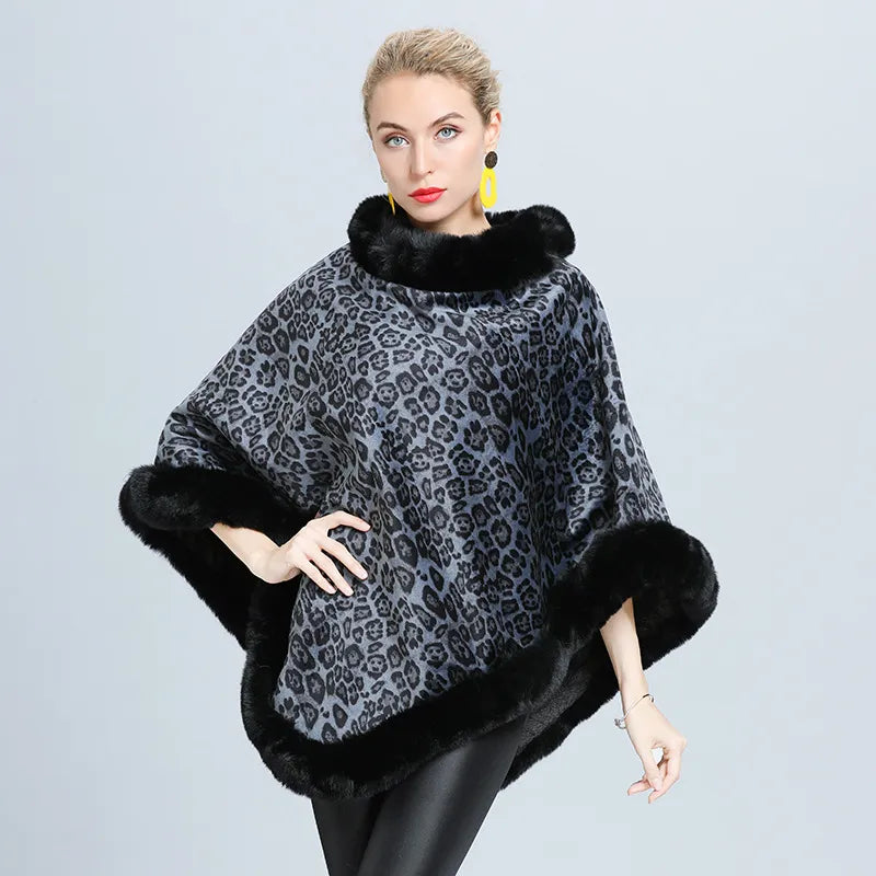 Angélique - Sweater woman poncho blanket top