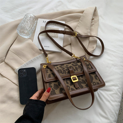Square leopard print bag - Selinne