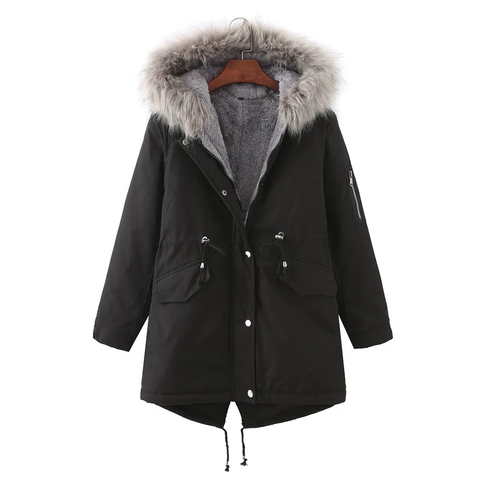 Caly - Thick, lined winter coat made of fleece