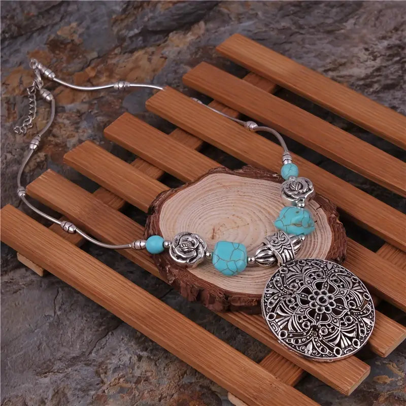 Silver Serenity Boho necklace