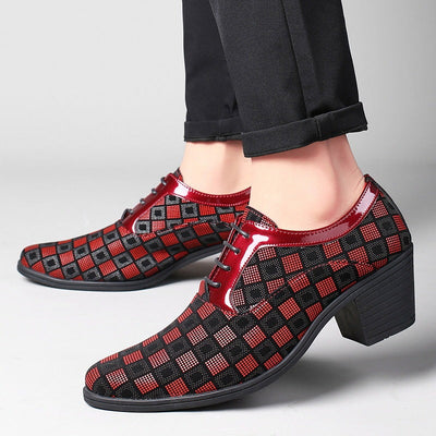 Men's shoes block heel pointed toe - Enric