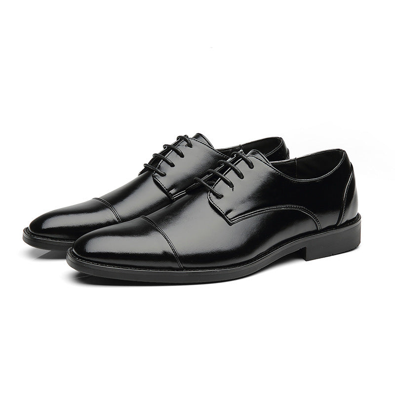 Men's leather shoes elegant lace-up - Viktor