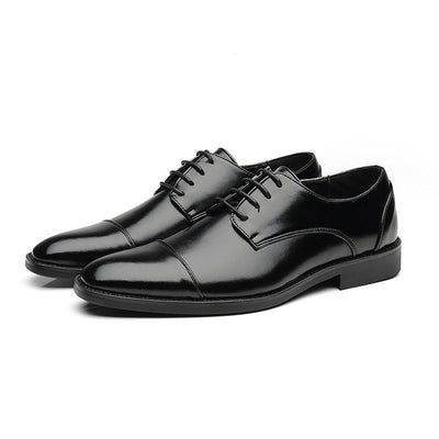 Men's leather shoes elegant lace-up - Viktor