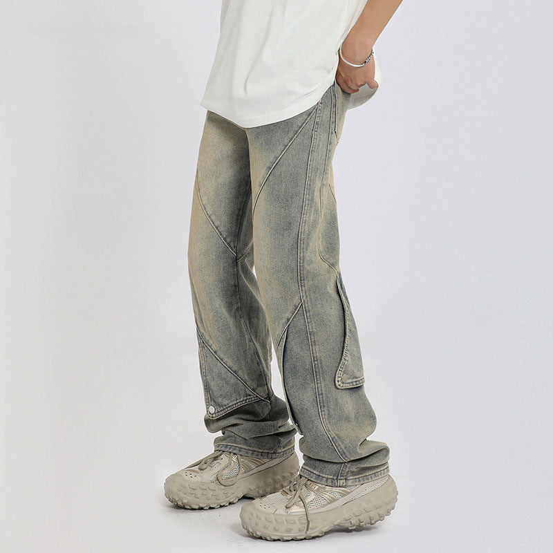 David - High street niche design straight jeans