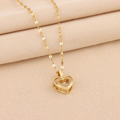 Double Heart Necklace Woman - Liora