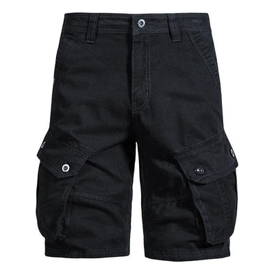 Men's casual cotton cargo pockets shorts - Jason
