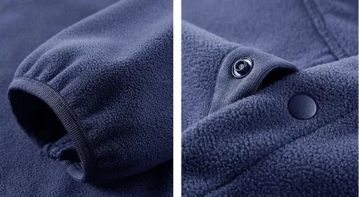 Josh - Men's jacket with stand-up collar, lined with fleece