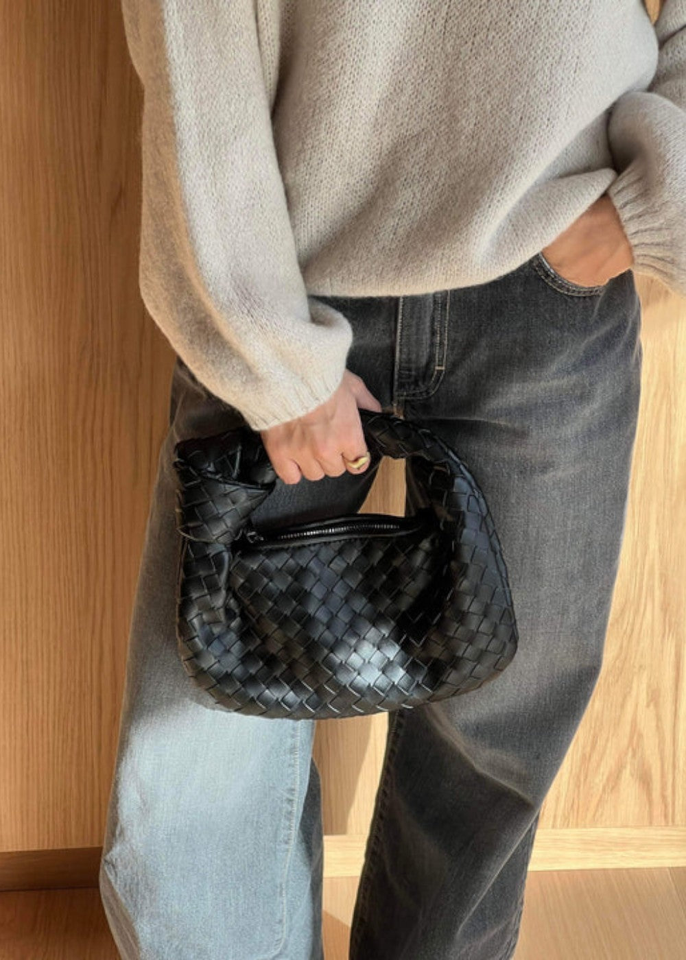 Women's mini braided bag - Soera