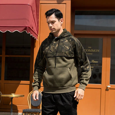 Zack - Men's fleece pullover camouflage to slip into